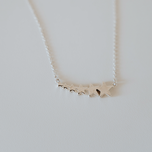 Shooting Star Necklace - Sterling Silver