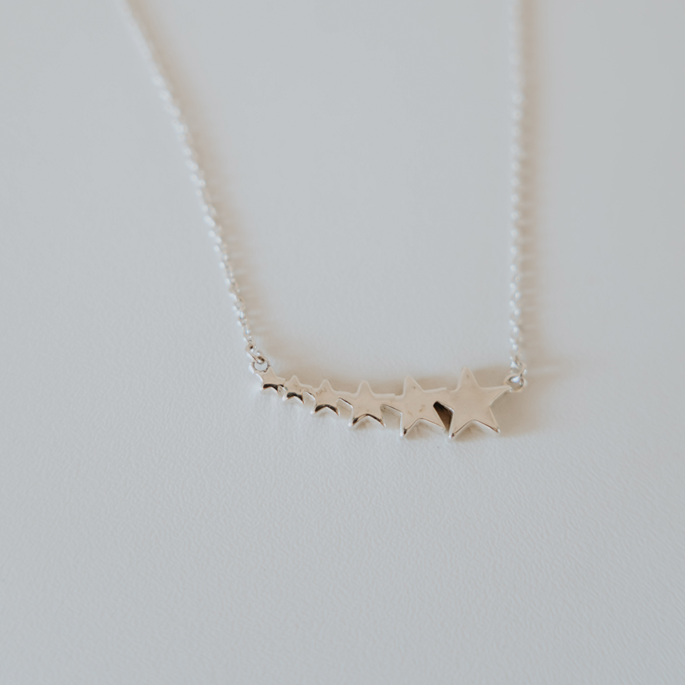 Shooting Star Necklace - Sterling Silver